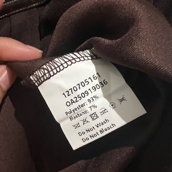 Commense Dark Brown knee length Skirt - Picture 3 of 5